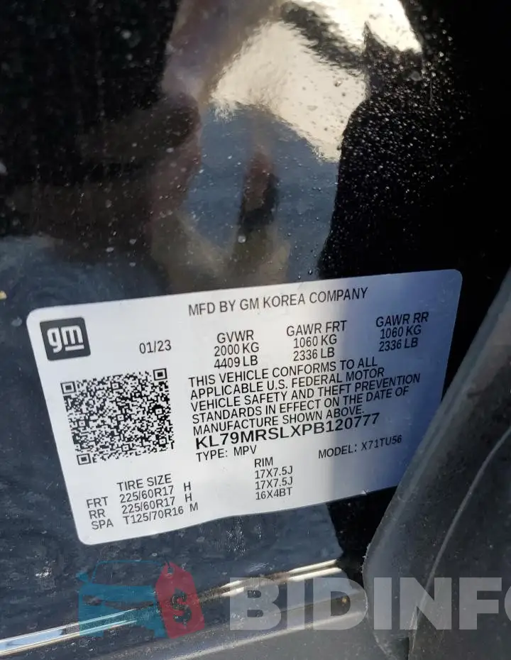 KL79MRSLXPB120777 Photo# 12