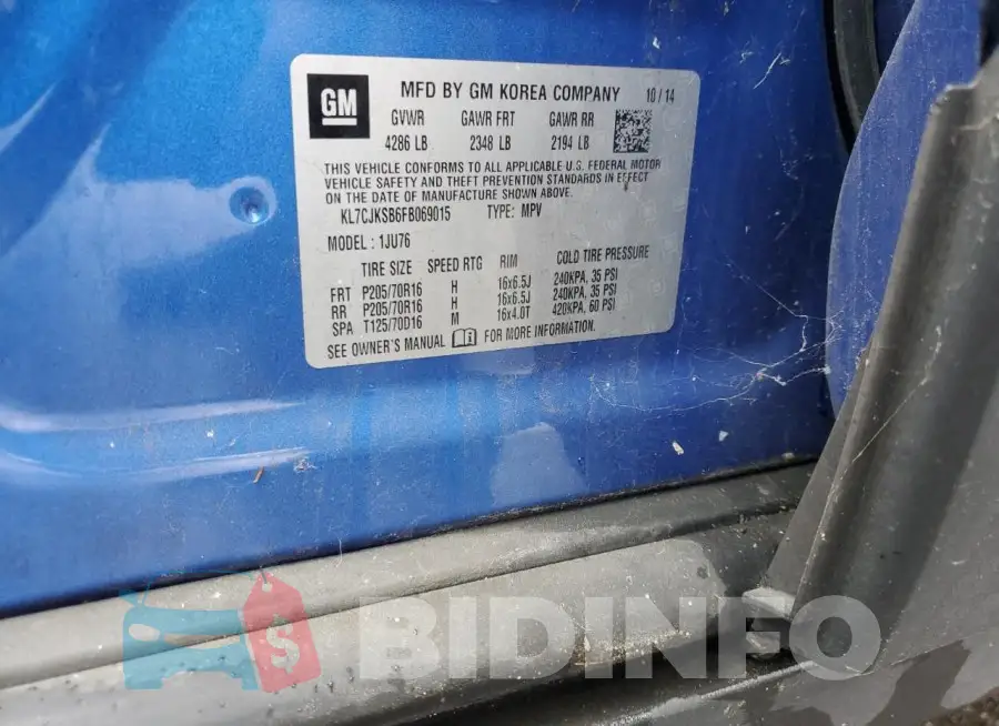 KL7CJKSB6FB069015 Photo# 12