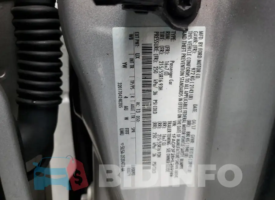 1FADP3F28HL269189 Photo# 12