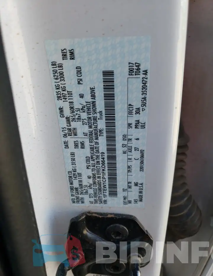 1FTEW1CP1FKD66419 Photo# 12