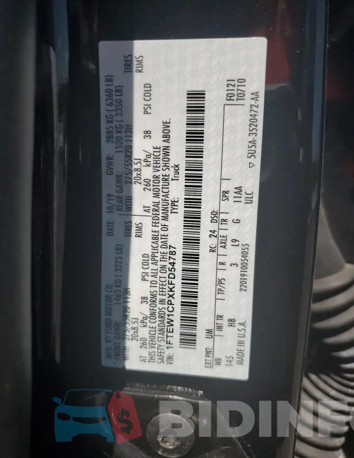 1FTEW1CPXKFD54787 Photo# 12