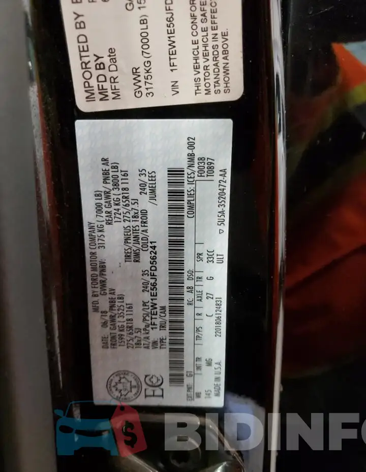 1FTEW1E56JFD56241 Photo# 12
