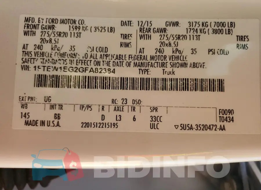 1FTEW1EG2GFA82384 Photo# 12