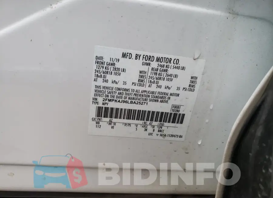 2FMPK4J96LBA25271 Photo# 14