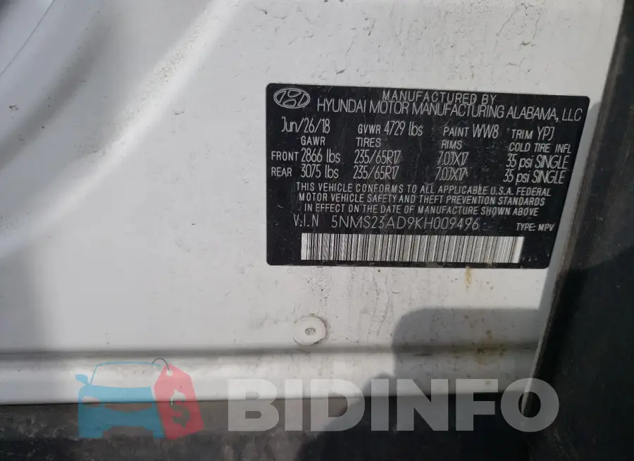 5NMS23AD9KH009496 Photo# 13