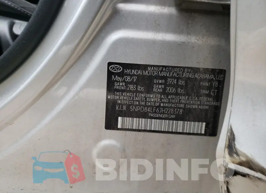 5NPD84LF6JH228378 Photo# 13