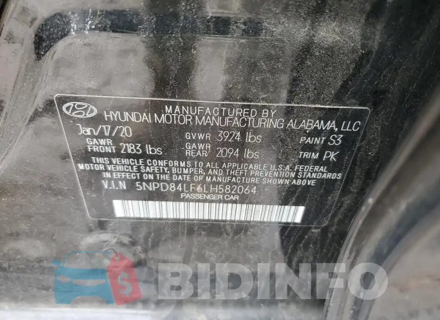 5NPD84LF6LH582064 Photo# 12