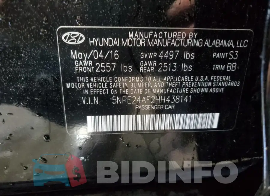 5NPE24AF2HH438141 Photo# 12