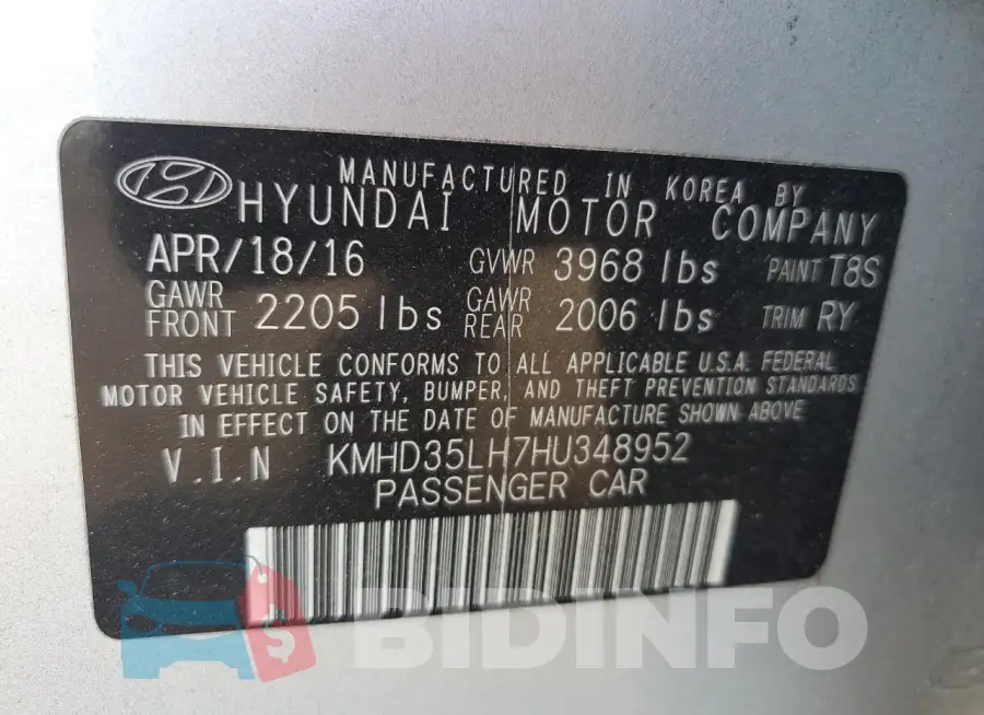 KMHD35LH7HU348952 Photo# 12