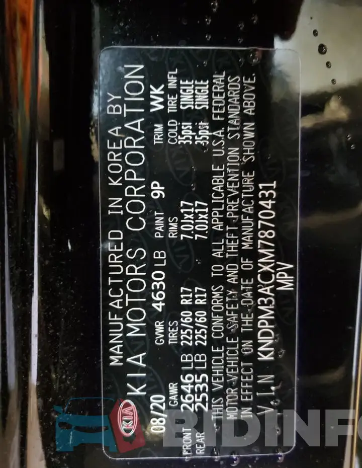 KNDPM3ACXM7870431 Photo# 12