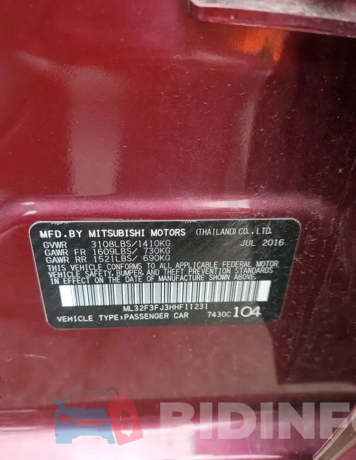 ML32F3FJ3HHF11231 Photo# 12
