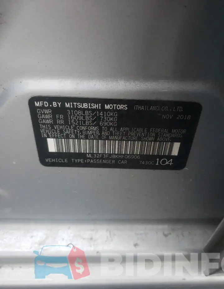 ML32F3FJ8KHF06906 Photo# 12