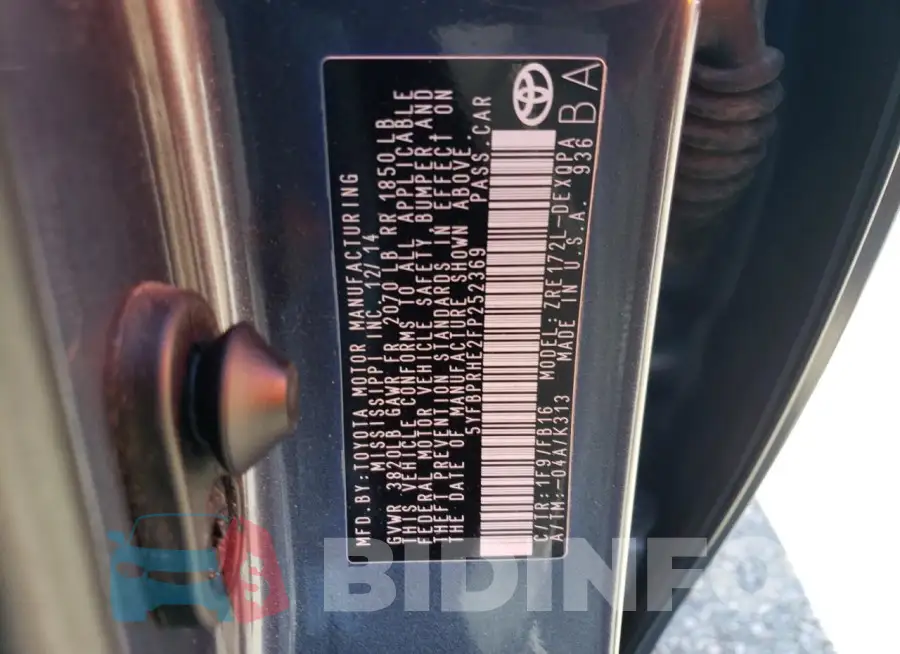 5YFBPRHE2FP252369 Photo# 12
