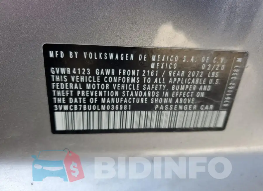 3VWCB7BU0LM036981 Photo# 12