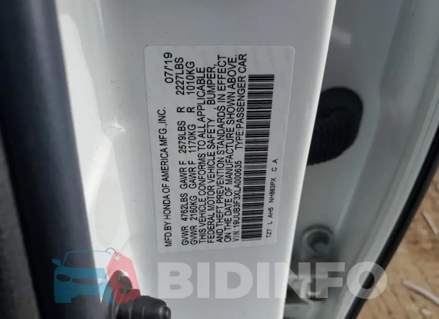19UUB3F3XLA000635 Photo# 13