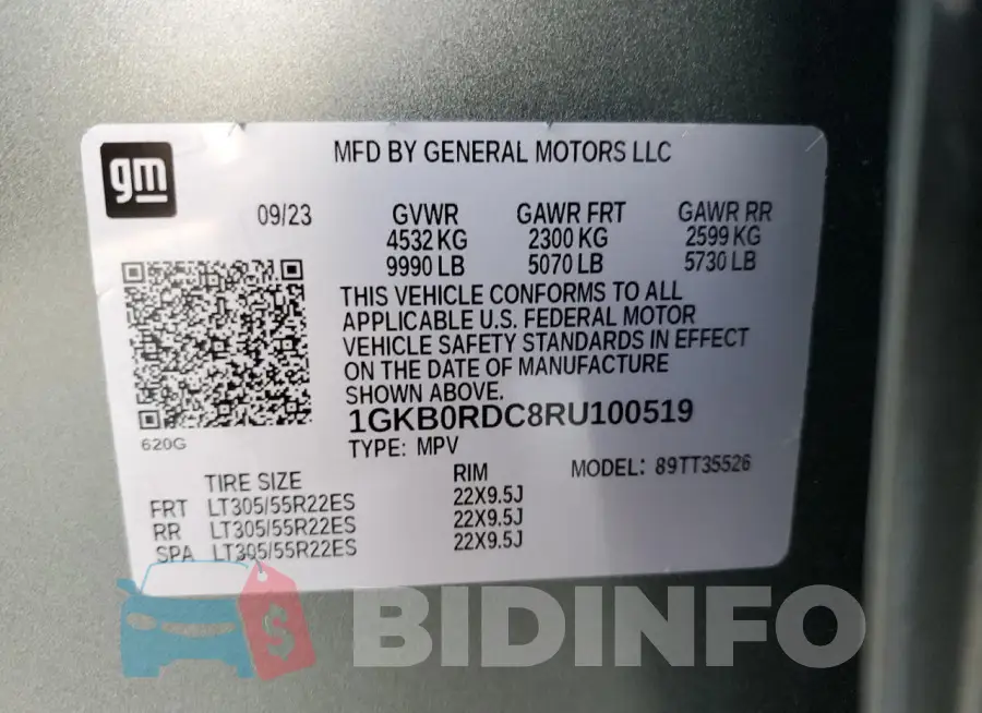 1GKB0RDC8RU100519 Photo# 13