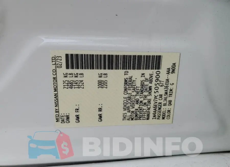 1N4AA6EV7PC505900 Photo# 12