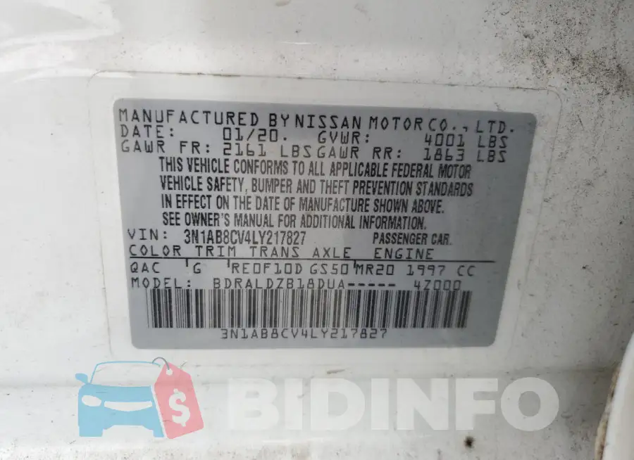 3N1AB8CV4LY217827 Photo# 12