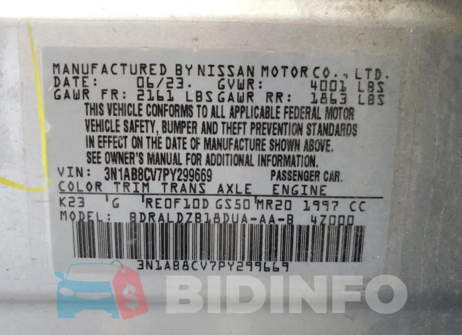 3N1AB8CV7PY299669 Photo# 12