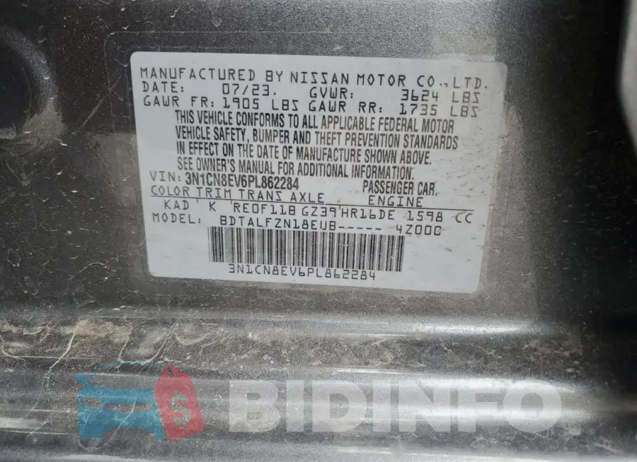 3N1CN8EV6PL862284 Photo# 13
