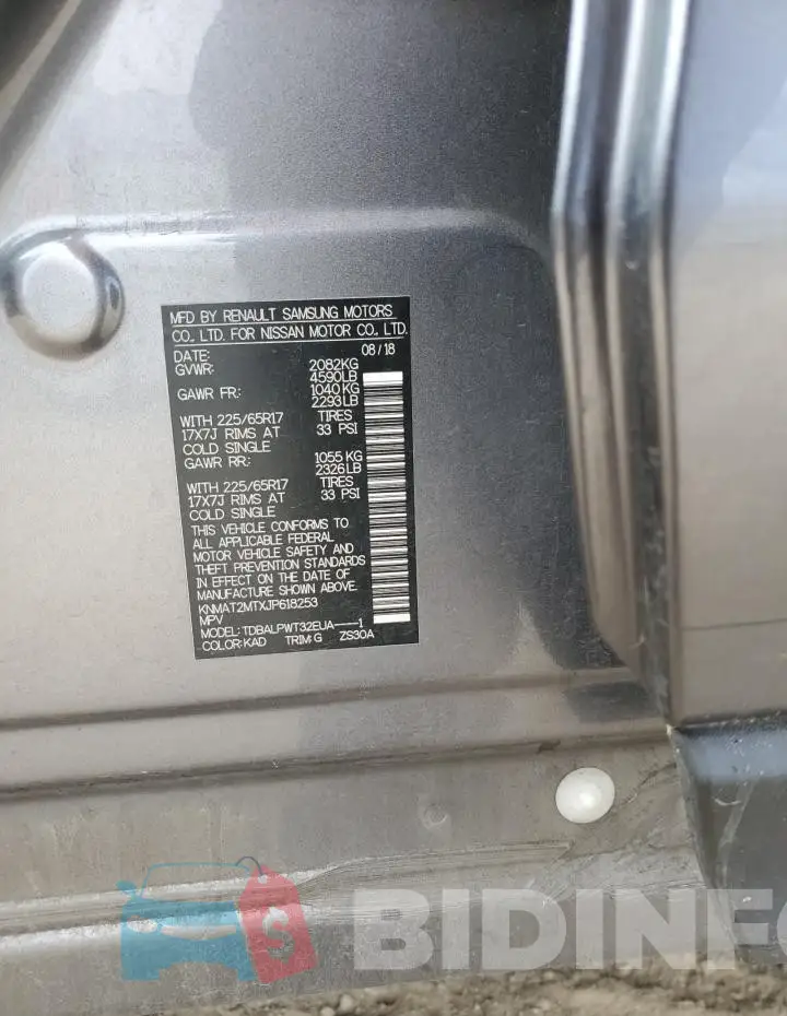KNMAT2MTXJP618253 Photo# 13