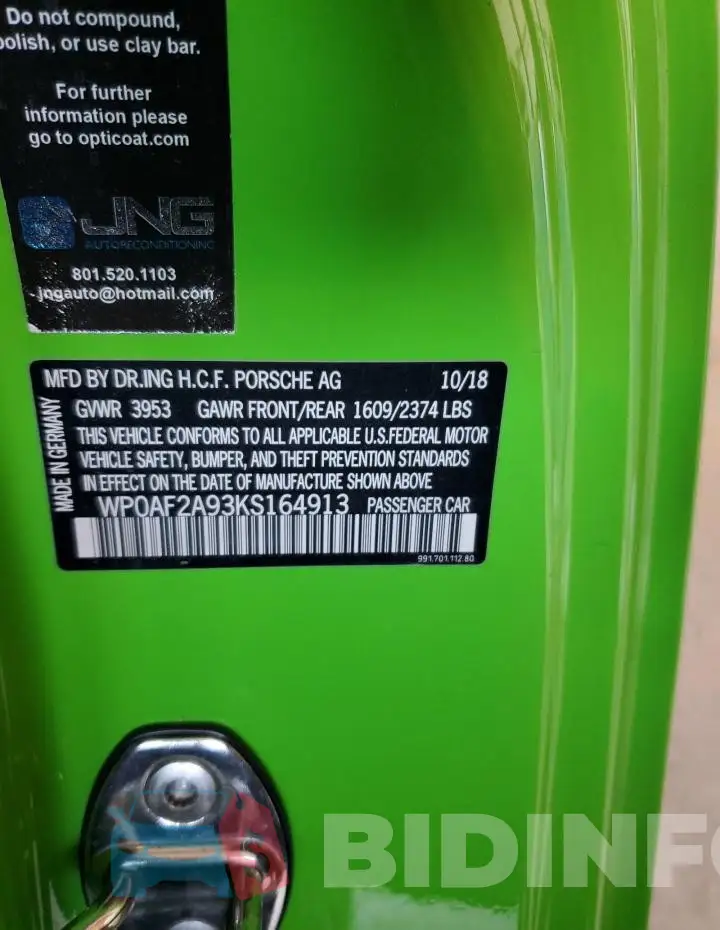 WP0AF2A93KS164913 Photo# 12