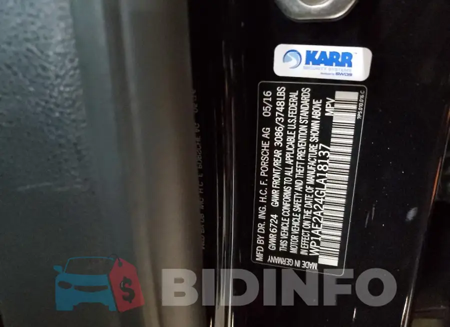 WP1AE2A24GLA18137 Photo# 13