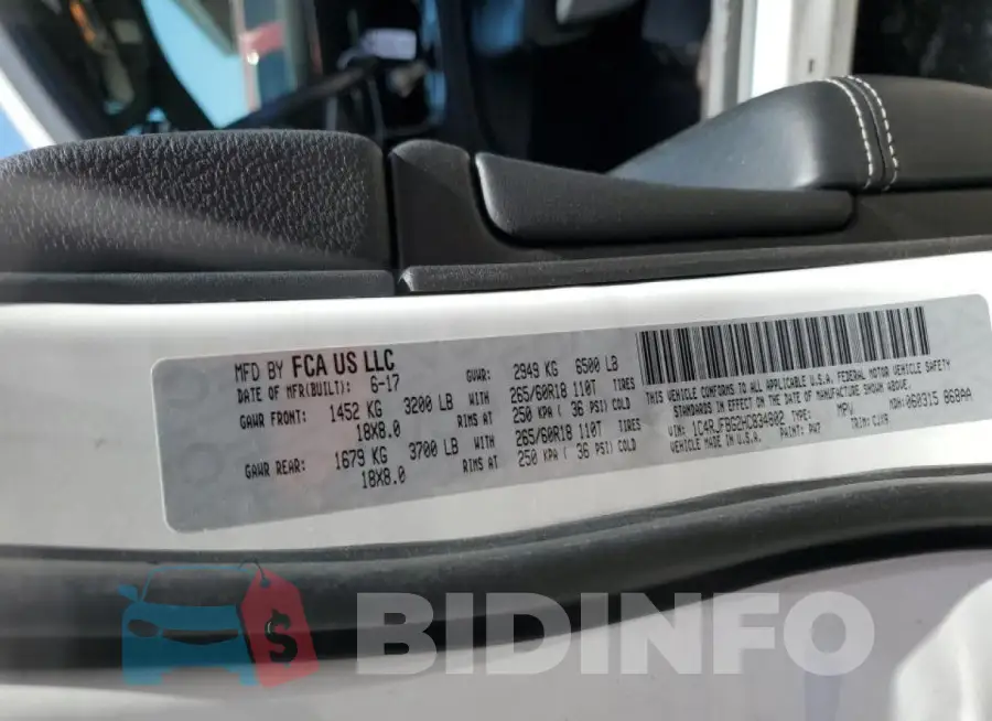 1C4RJFBG2HC834802 Photo# 14
