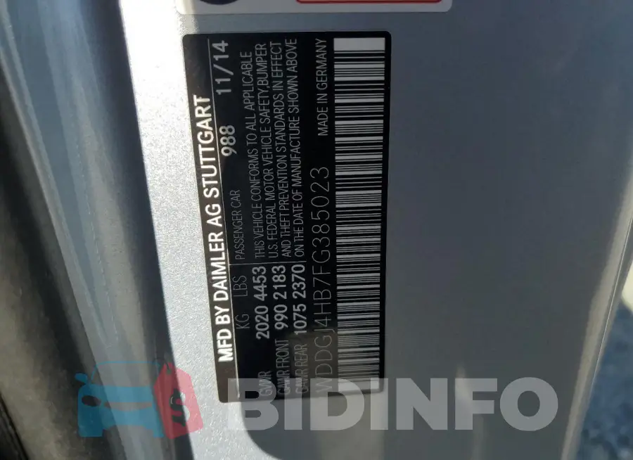 WDDGJ4HB7FG385023 Photo# 12