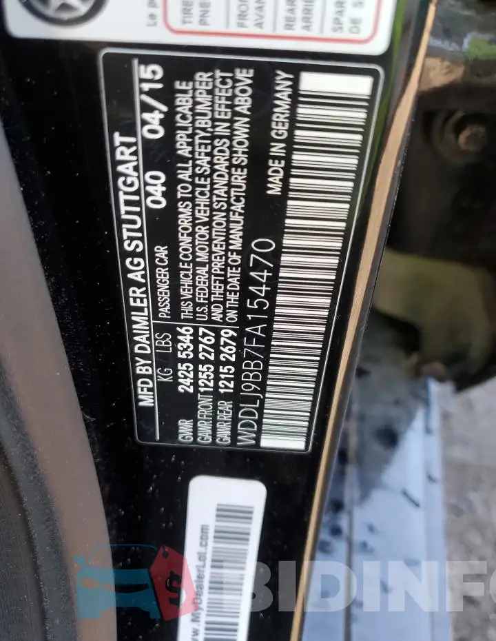 WDDLJ9BB7FA154470 Photo# 12