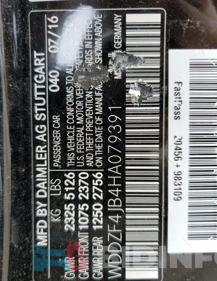 WDDZF4JB4HA079391 Photo# 12