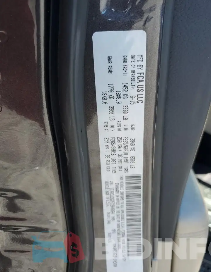 1C4RDJDG7FC904864 Photo# 13