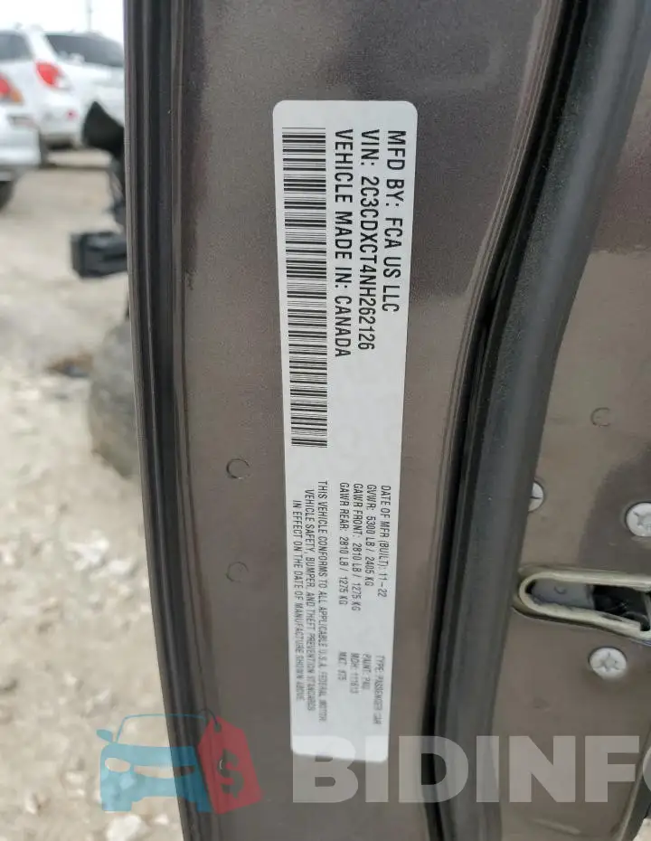 2C3CDXCT4NH262126 Photo# 12