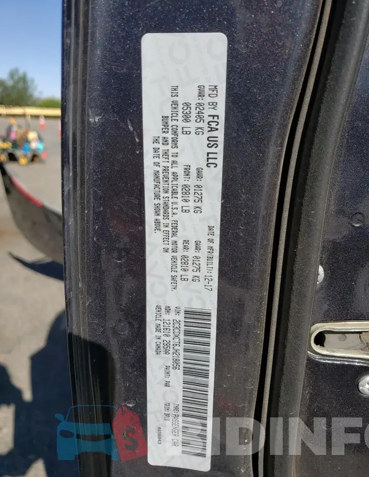 2C3CDXCT6JH218056 Photo# 12