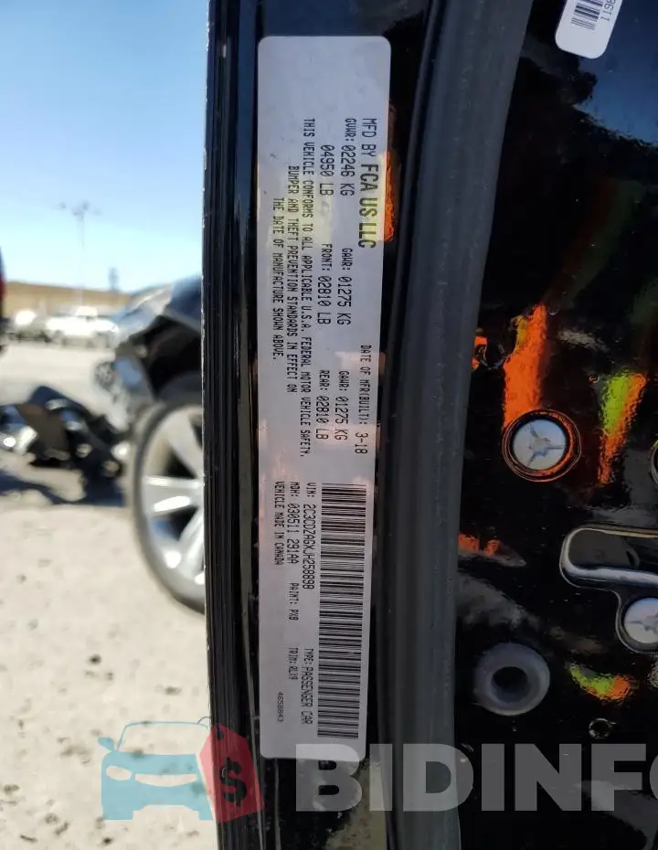 2C3CDZAGXJH258898 Photo# 13