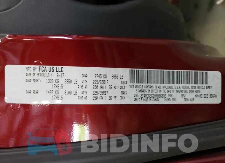 2C4RDGEG1HR806036 Photo# 13