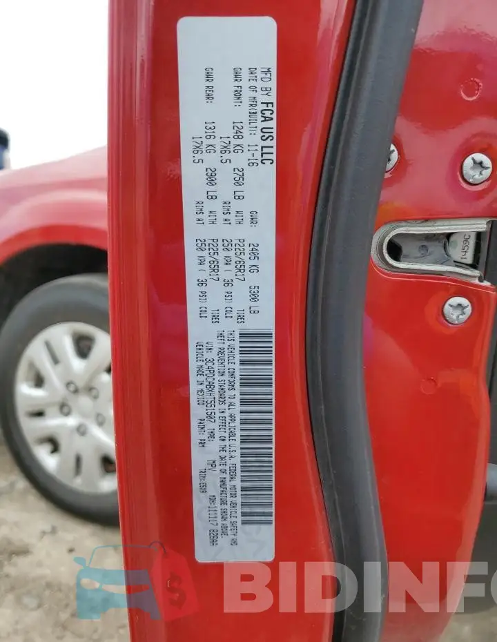 3C4PDCABXHT551507 Photo# 12