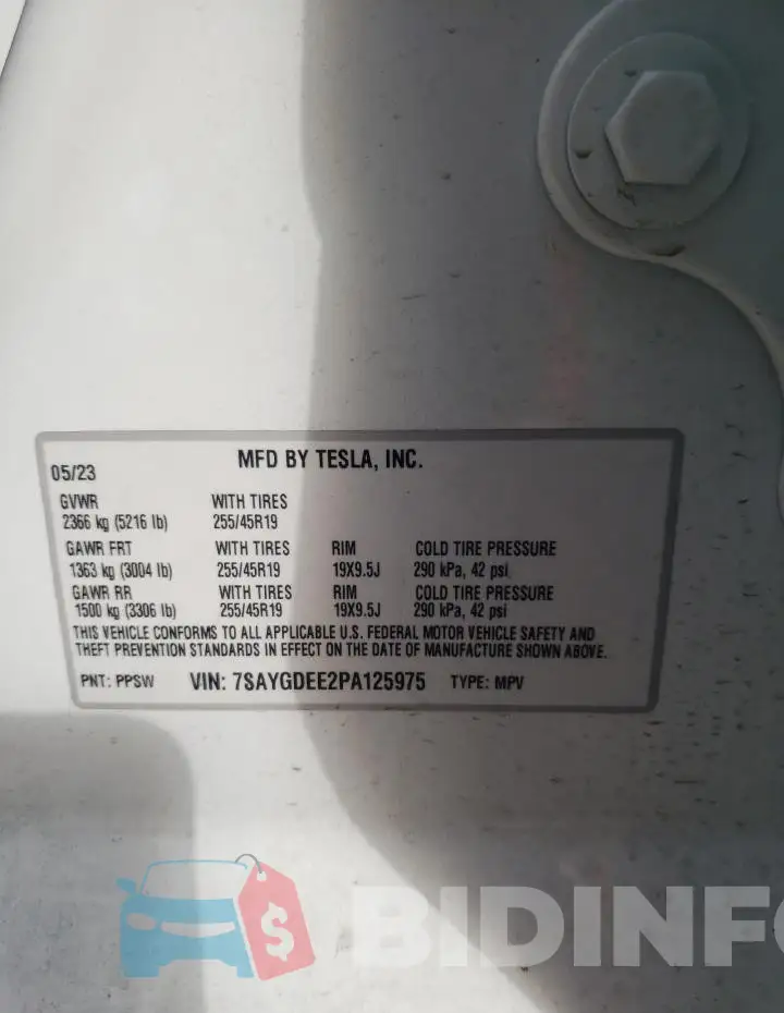 7SAYGDEE2PA125975 Photo# 14