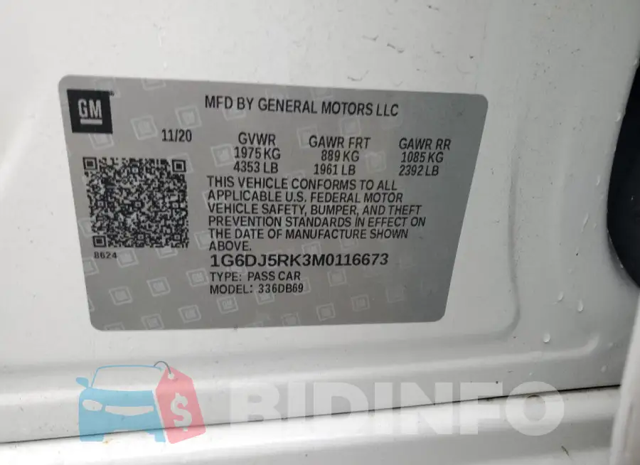 1G6DJ5RK3M0116673 Photo# 12