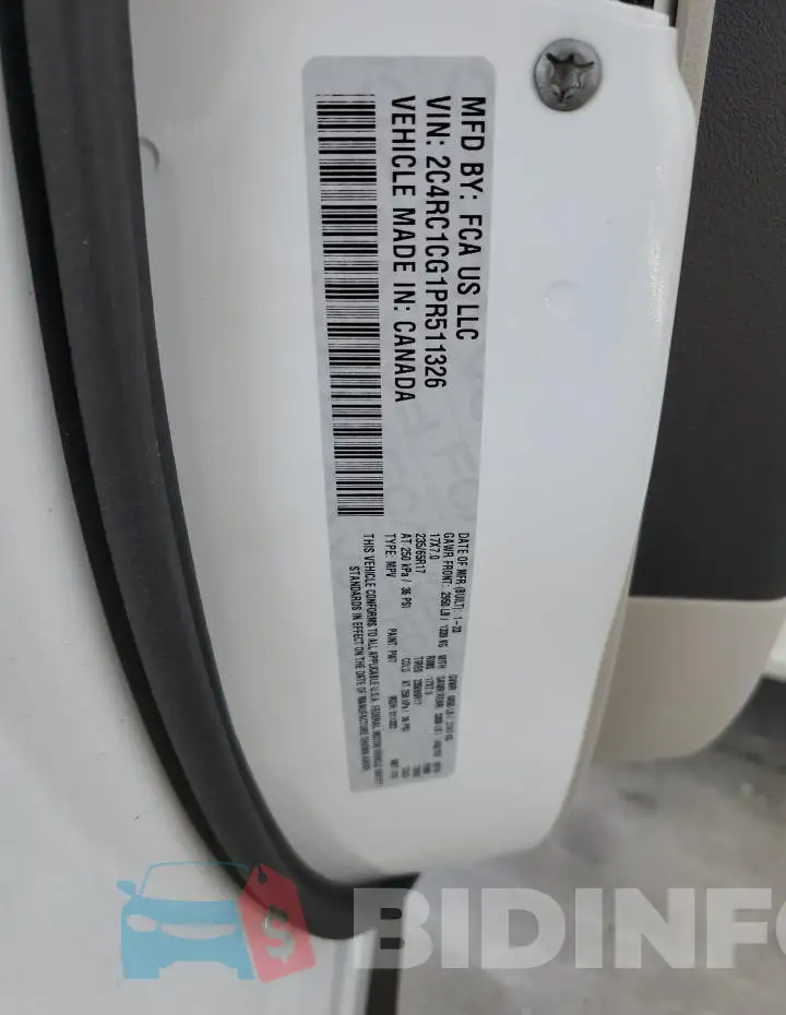2C4RC1CG1PR511326 Photo# 14