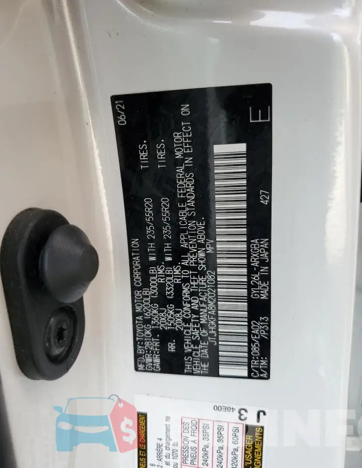 JTJHGKFA8M2021082 Photo# 13