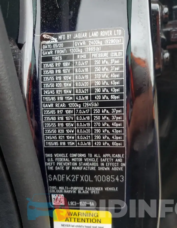 SADFK2FX0L1008543 Photo# 13