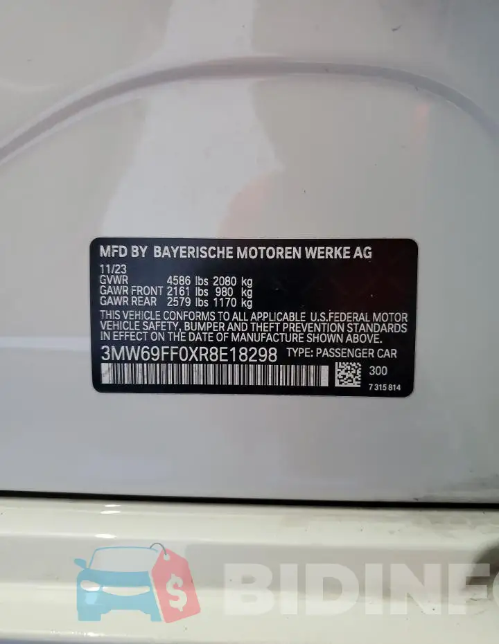 3MW69FF0XR8E18298 Photo# 12