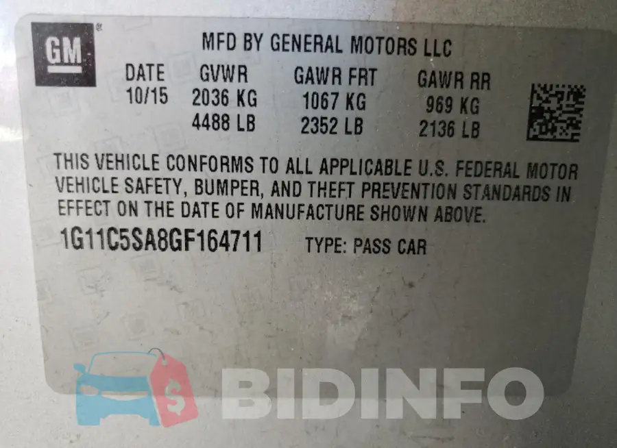 1G11C5SA8GF164711 Photo# 12