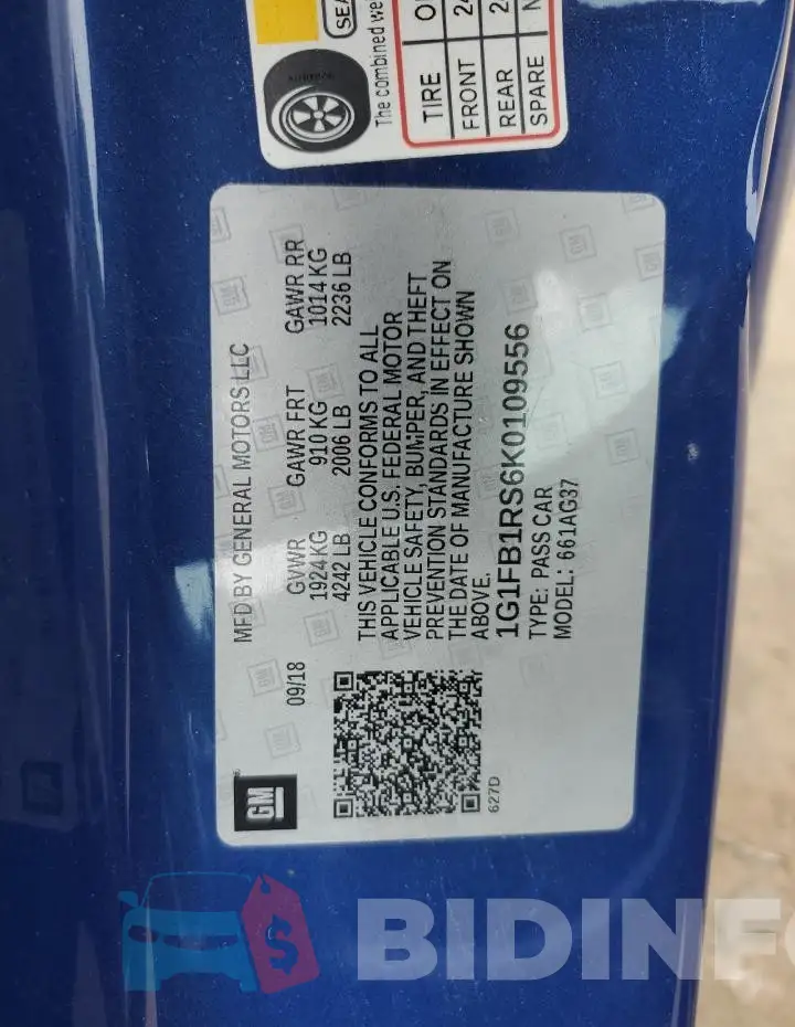 1G1FB1RS6K0109556 Photo# 13