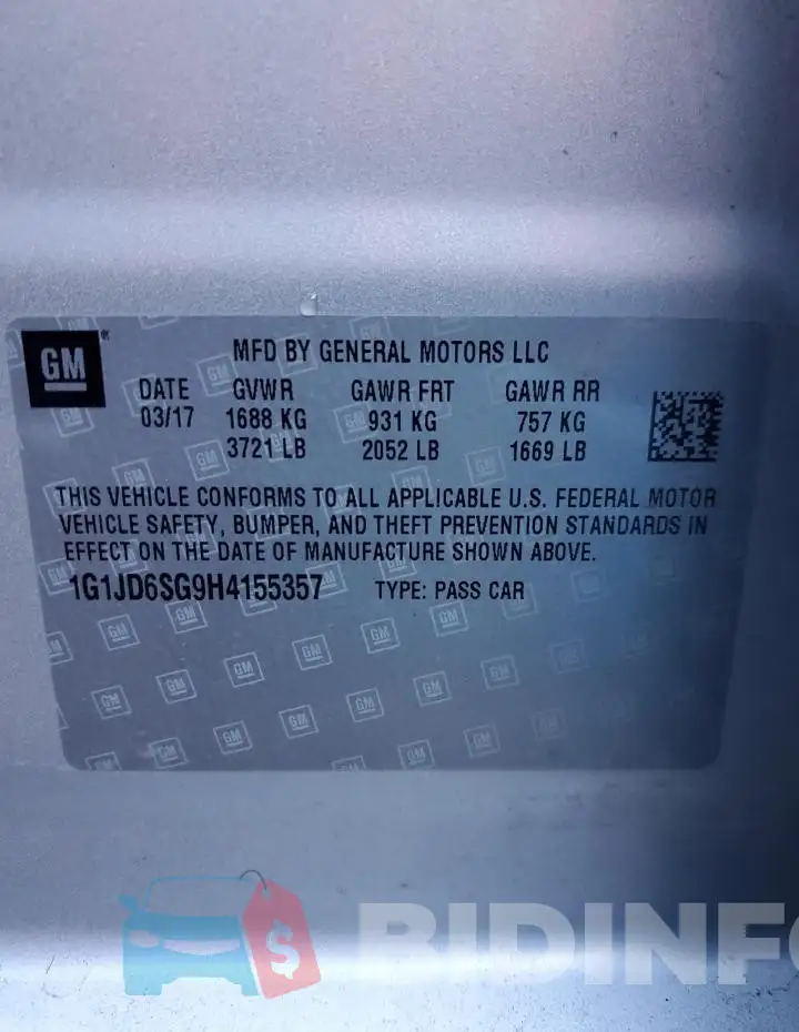 1G1JD6SG9H4155357 Photo# 13
