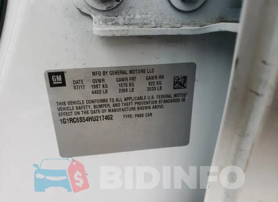 1G1RC6S54HU217462 Photo# 12