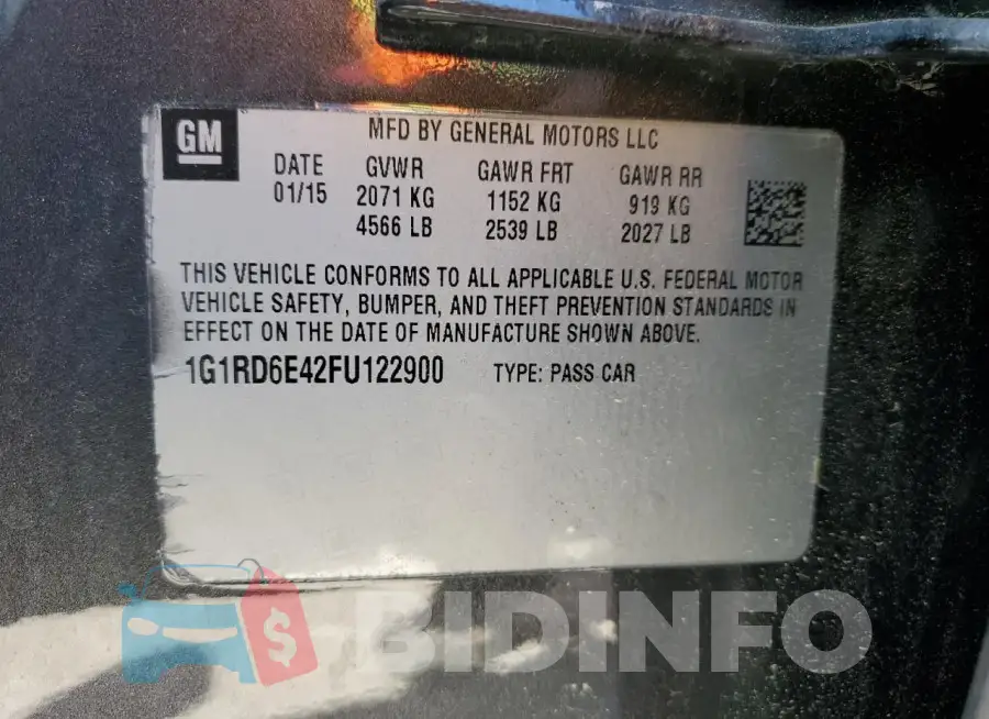 1G1RD6E42FU122900 Photo# 12