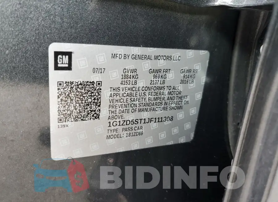 1G1ZD5ST1JF111308 Photo# 12