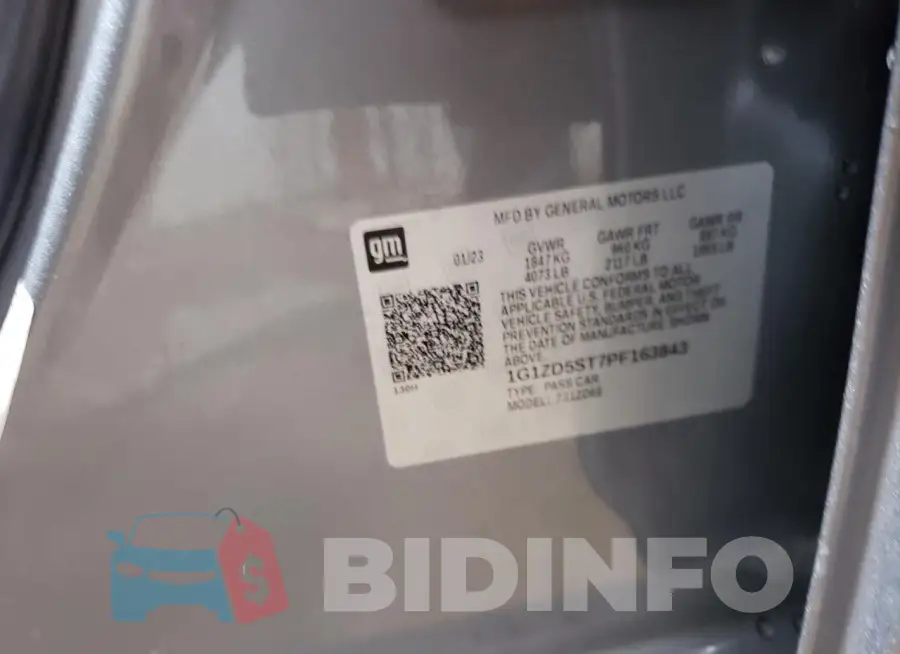 1G1ZD5ST7PF163843 Photo# 13